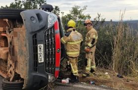 Policial penal morre em capotamento na rodovia