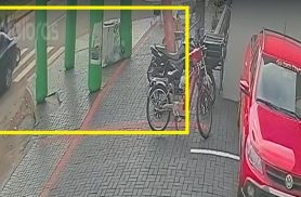 Câmera flagra atropelamento na Avenida Piquiri em Cascavel