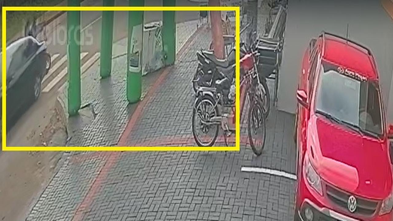 Câmera flagra atropelamento na Avenida Piquiri em Cascavel
