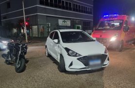 Entregadora é socorrida pelo Siate após acidente de trânsito na Avenida das Pombas