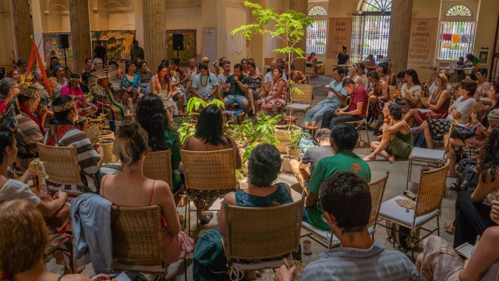 Imagem referente a Mostra em SP celebra arte e modo de aprender indígenas