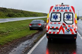 Motorista de Marechal Rondon fica ferida em acidente na BR-163