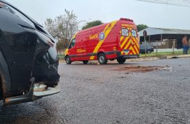 Adolescente fica ferido em acidente no Universitário