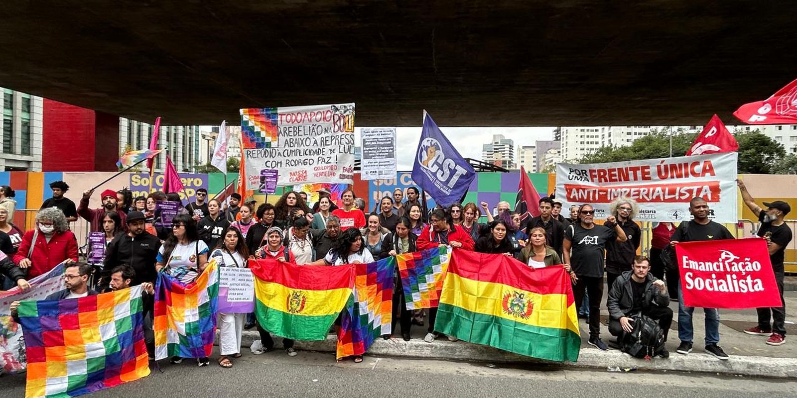 Imagem referente a Ato em São Paulo presta solidariedade a protestos na Bolívia