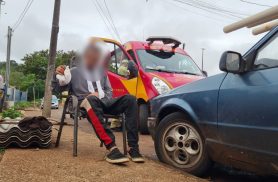 Homem é agredido a pauladas e busca ajuda em residência no Bairro Interlagos