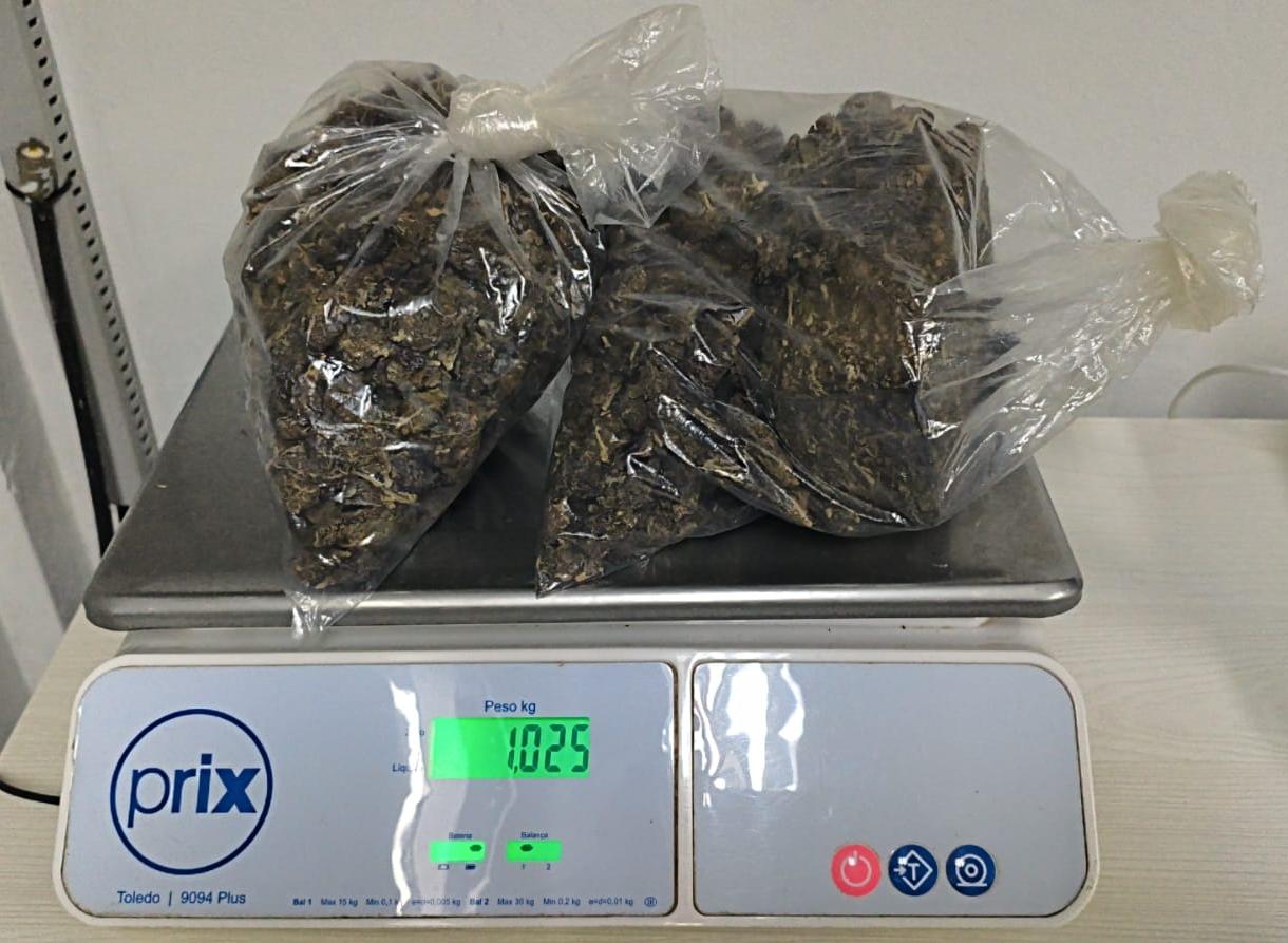 Imagem relativa a Jovem paraguaio é preso com mais de 1 kg de maconha durante fiscalização na PR-585