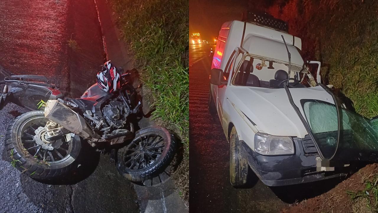 Imagem relativa a Motociclista fica gravemente ferido após colisão com Fiorino na BR-373