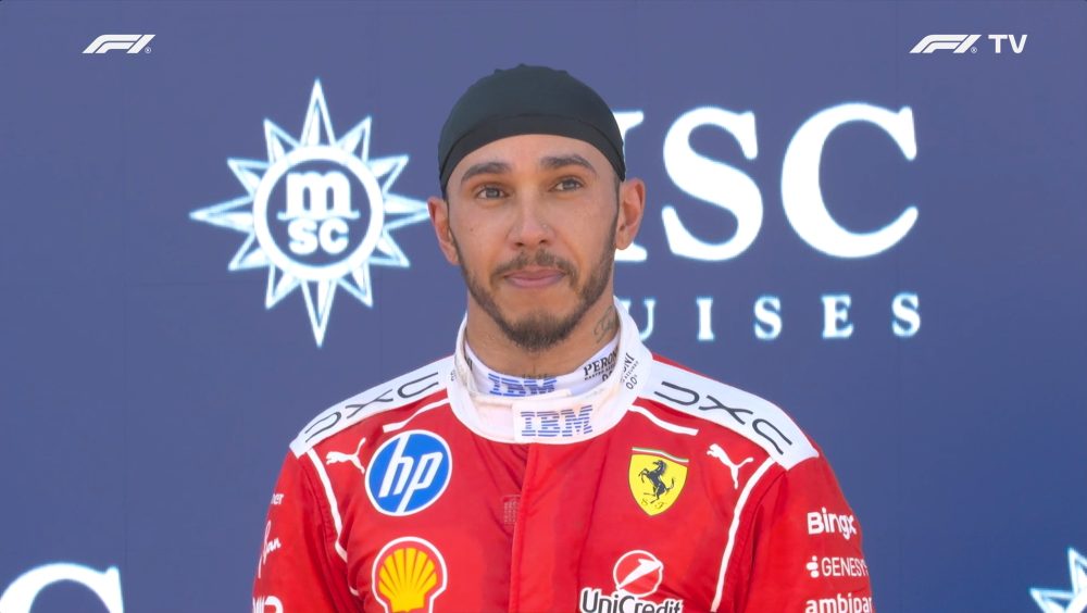 F1: Hamilton não segura a emoção ao desencantar com a Ferrari em Barcelona: 'Sonho alcançado' Imagem referente a F1: Hamilton não segura a emoção ao desencantar com a Ferrari em Barcelona: 'Sonho alcançado'