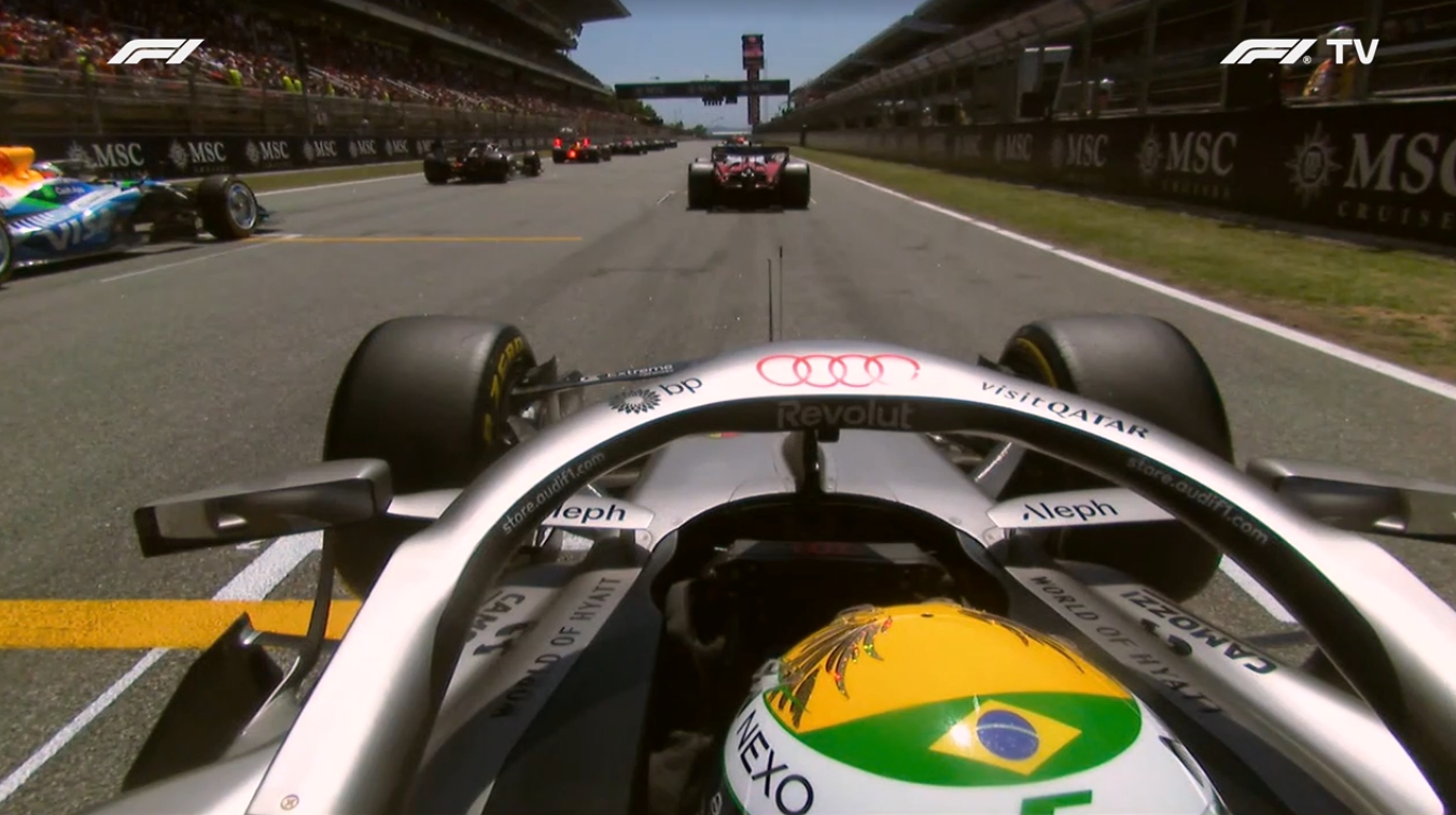 Imagem relativa a Bortoleto relata problema na largada e dano no assoalho após 11º lugar no GP da Catalunha