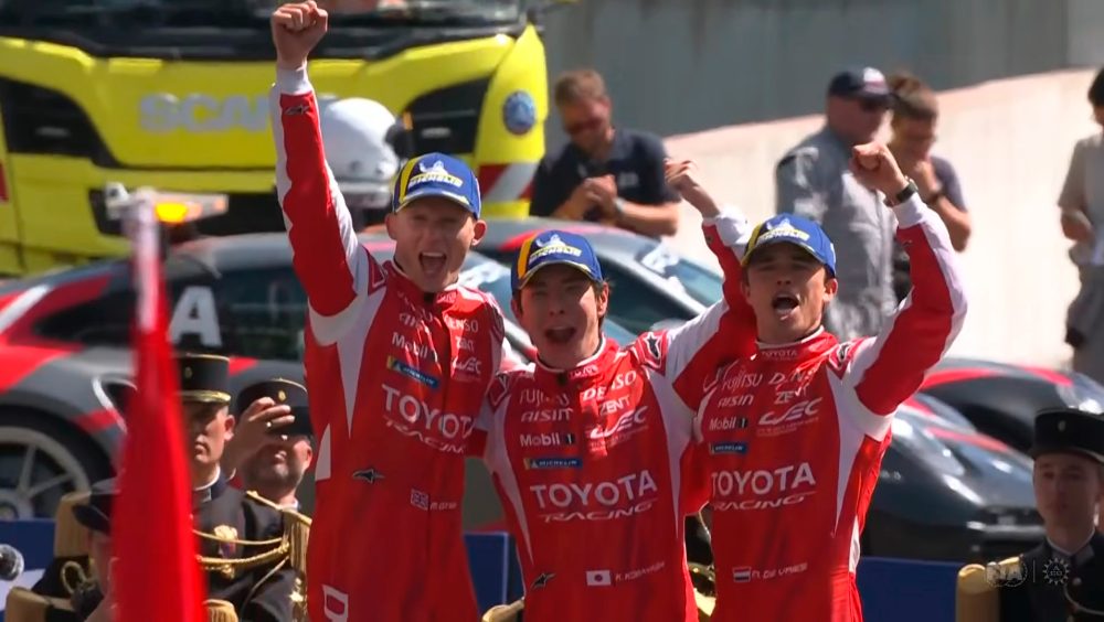 Ex-pilotos da F1 conquistam as 24 Horas de Le Mans 2026 com a Toyota Imagem referente a Ex-pilotos da F1 conquistam as 24 Horas de Le Mans 2026 com a Toyota