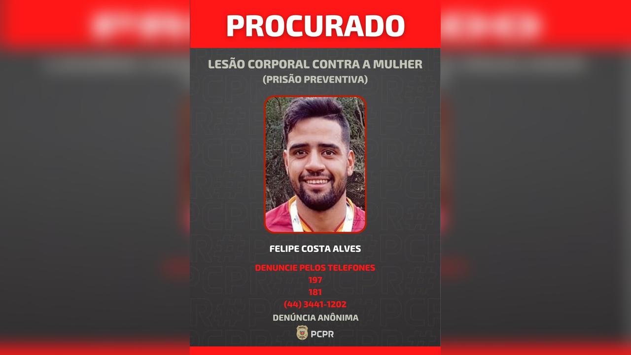 PCPR divulga foto de investigado por tortura, cárcere privado e violência doméstica em Terra Rica Imagem relativa a PCPR divulga foto de investigado por tortura, cárcere privado e violência doméstica em Terra Rica
