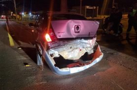Engavetamento entre três carros é registrado na Avenida Tito Muffato Engavetamento entre três carros é registrado na Avenida Tito Muffato