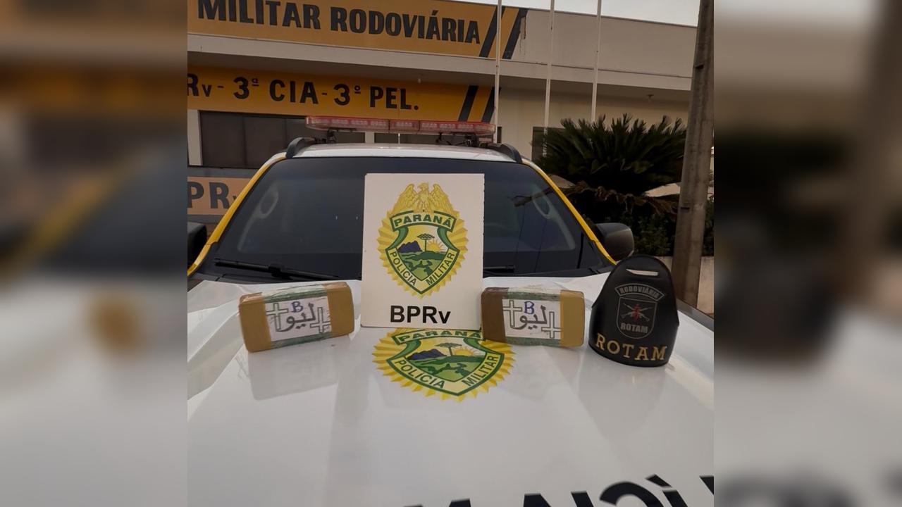 Homem é preso com mais de 2 quilos de crack na PR-323, em Perobal