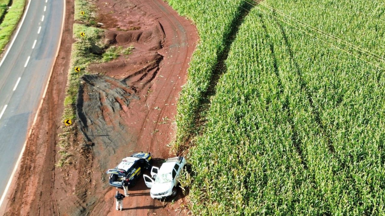 PRF apreende 625 quilos de maconha em veículo roubado após perseguição em Engenheiro Beltrão