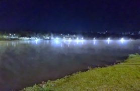 Frio de 6°C e neblina marcam o amanhecer em Cascavel; até as capivaras sumiram do Lago
