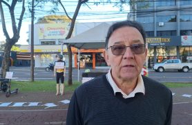 Após morte em acidente, comerciante promove manifestação pelo uso de capacete em Cascavel