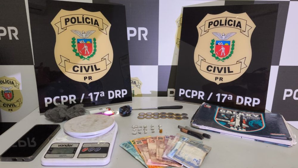 PCPR prende três pessoas e apreende drogas durante ações em Cruzeiro do Oeste Imagem referente a PCPR prende três pessoas e apreende drogas durante ações em Cruzeiro do Oeste
