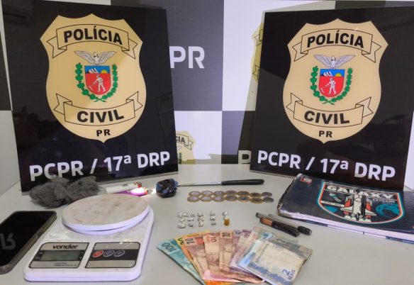 PCPR prende três pessoas e apreende drogas durante ações em Cruzeiro do Oeste