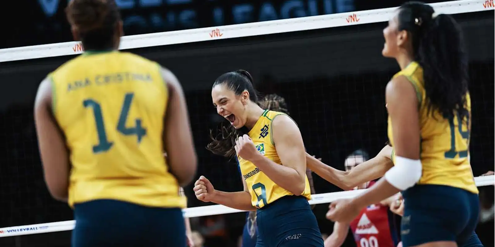 Brasil domina França e segue sem perder na Liga das Nações feminina Imagem relativa a Brasil domina França e segue sem perder na Liga das Nações feminina