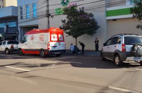 Acidente entre Oroch e Idea mobiliza equipes de socorro no Centro de Cascavel