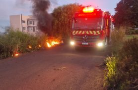 Incêndio em vegetação mobiliza Corpo de Bombeiros em Cascavel