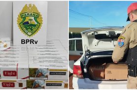 PR-364: Polícia Rodoviária apreende 150 pacotes de cigarros contrabandeados em Terra Roxa PR-364: Polícia Rodoviária apreende 150 pacotes de cigarros contrabandeados em Terra Roxa