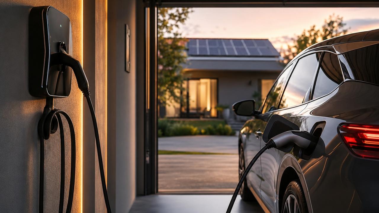 Imagem referente a Carro elétrico muda a rotina das casas e transforma garagem em ponto de abastecimento