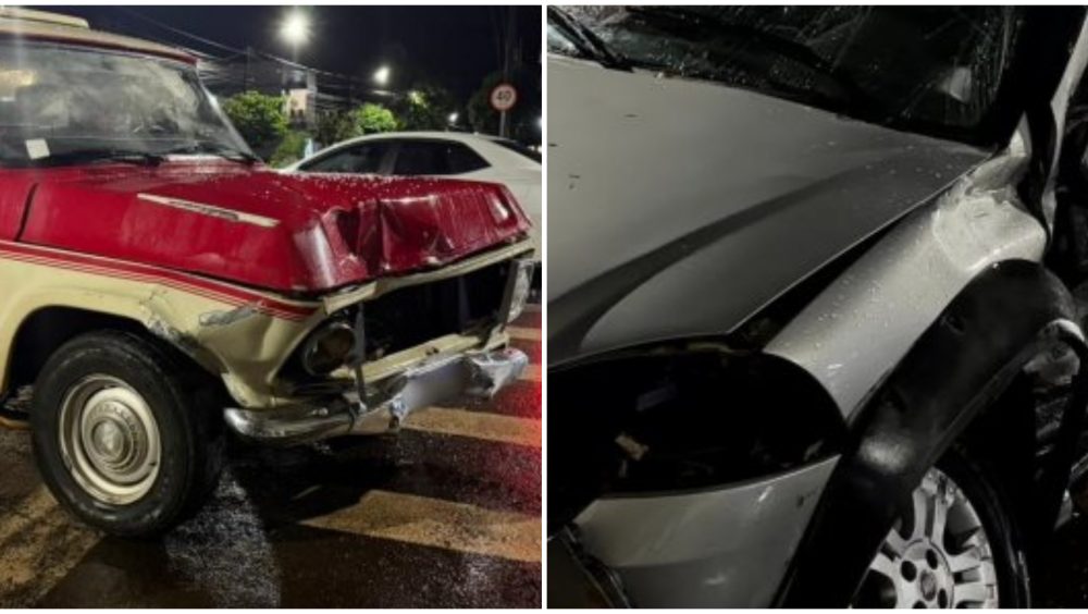 Acidente entre caminhonete e picape deixa homem ferido em Santa Helena Imagem referente a Acidente entre caminhonete e picape deixa homem ferido em Santa Helena