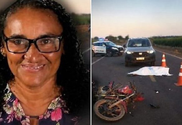 Servidora pública "Mirusca" morre em acidente de moto após colisão com cavalo