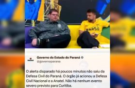 Alerta misterioso em celulares interrompe transmissão ao vivo e leva Governo do Paraná a se pronunciar Alerta misterioso em celulares interrompe transmissão ao vivo e leva Governo do Paraná a se pronunciar