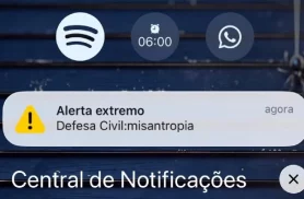 Conforme Defesa Civil, alerta com a palavra “misantropia” foi causado por ataque hacker