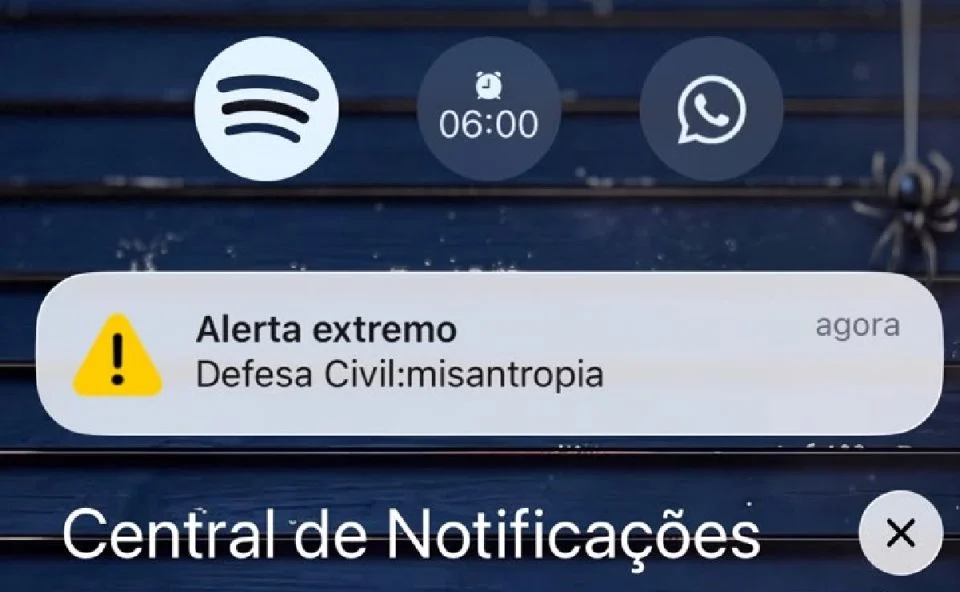Imagem relativa a Conforme Defesa Civil, alerta com a palavra “misantropia” foi causado por ataque hacker