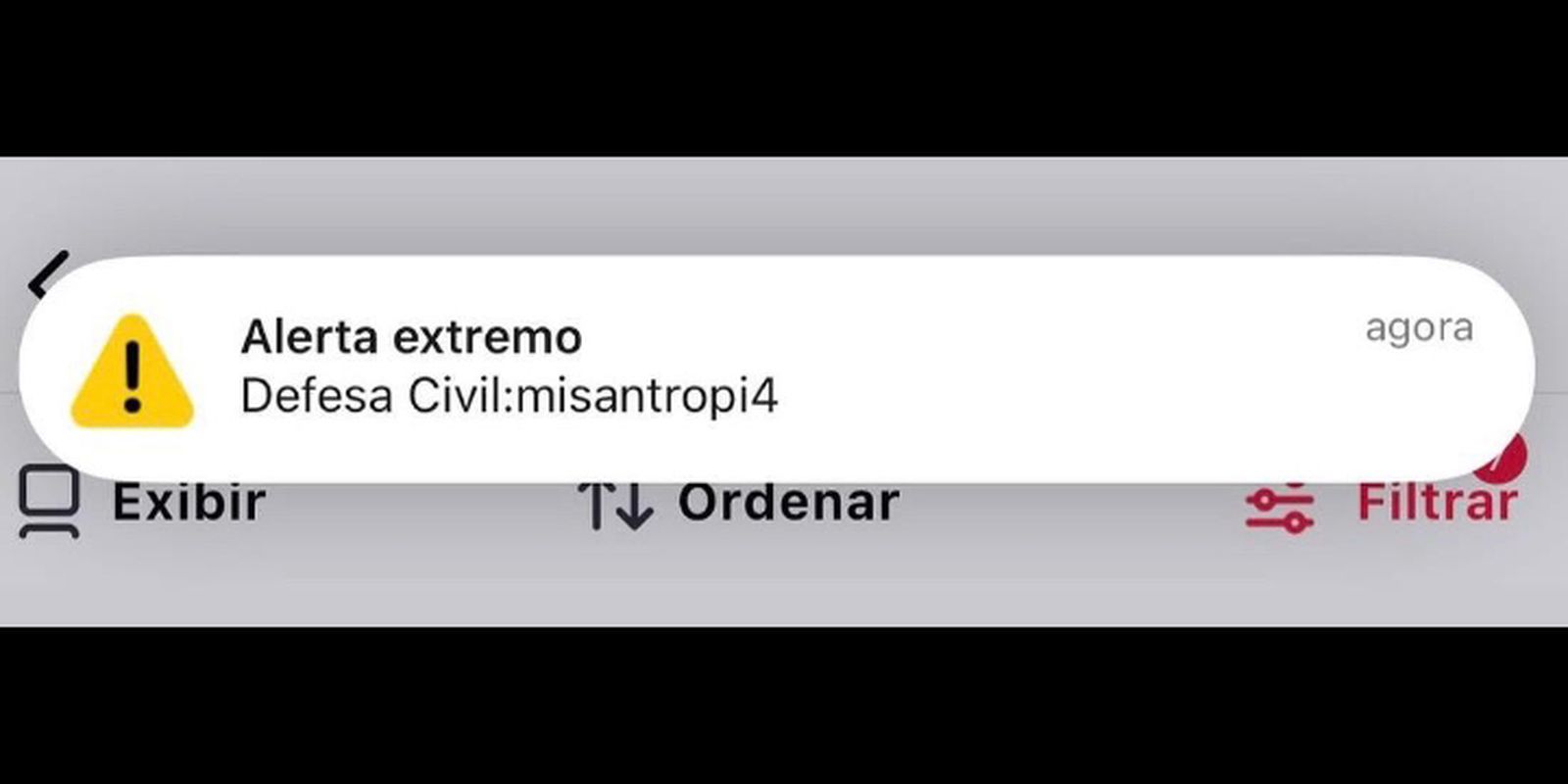 Imagem referente a Falso alerta da Defesa Civil atingiu cerca de 30 milhões em 8 estados