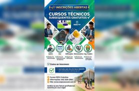 Estão abertas as inscrições para cursos técnicos gratuitos no CEEP