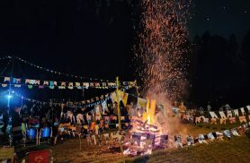 Moradores do Tropical III fazem grande festa junina com fogueira, comidas típicas e muita diversão