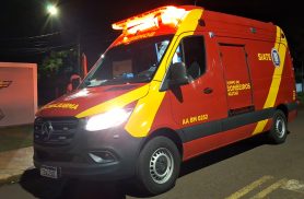 Corpo de Bombeiros presta atendimento a mulher ferida no Bairro Santa Cruz