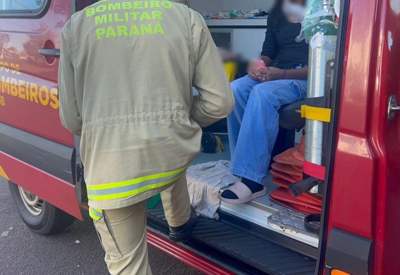 Duas adolescentes ficam feridas em acidente entre Saveiro e moto elétrica no Belmonte em Cascavel