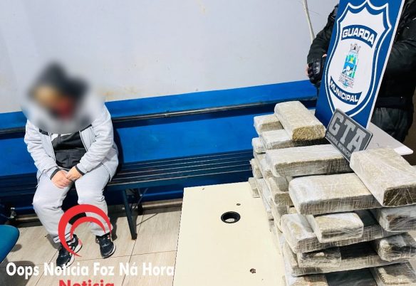 Mulher é presa com mala carregada de maconha em Foz e afirma ter sido enganada pela filha