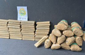 Polícia Militar apreende mais de 55 quilos de maconha durante patrulhamento em Foz do Iguaçu