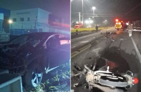 Dois jovens morrem e motorista fica gravemente ferido em grave acidente na PRc-466