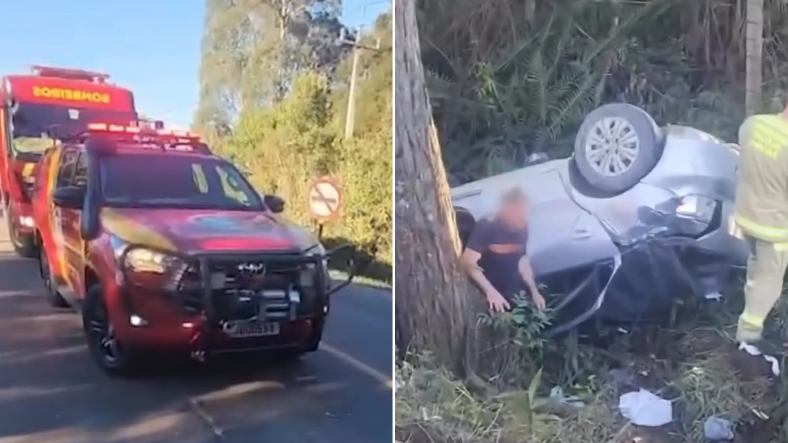 Imagem relativa a Homem de 37 anos morre após capotamento na BR-153