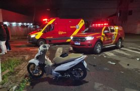 Motociclista fica em estado gravíssimo após acidente no Santo Inácio