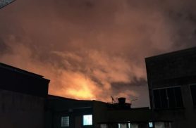 Fogo é visto no céu e intriga moradores