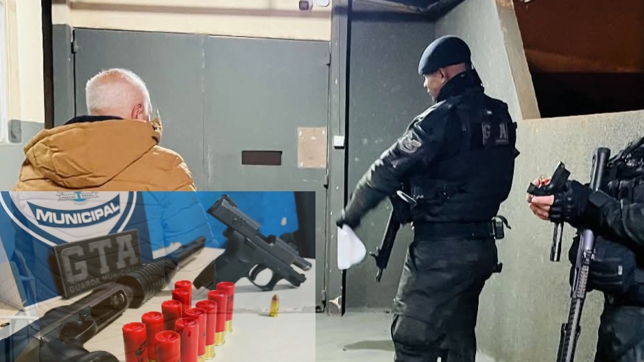 Guarda Municipal apreende pistola e espingarda calibre 12 em Foz do Iguaçu Imagem referente a Guarda Municipal apreende pistola e espingarda calibre 12 em Foz do Iguaçu