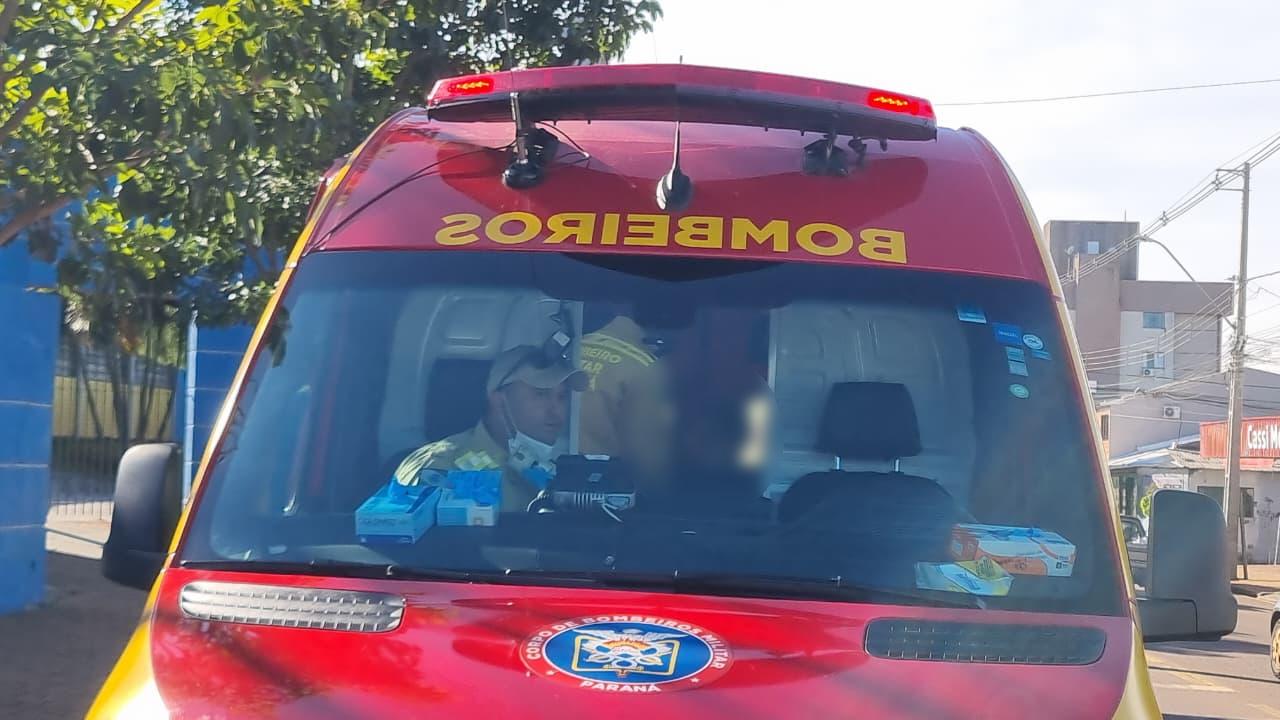 Adolescente ferido é socorrido pelo Siate na Rua Xavantes
