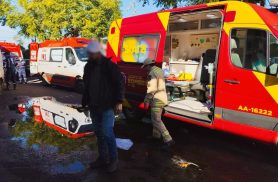 Bombeiros atendem vítima que levou facada no Bairro Interlagos