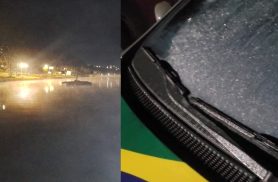 Frio intenso congela veículos e muda cenário em Cascavel nesta quarta-feira