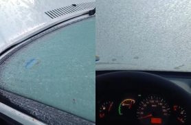 Geada em Cascavel: Saiba como descongelar o para-brisa do carro sem correr o risco de quebrar o vidro