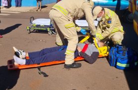 Adolescente fica ferida em acidente com scooter elétrica no Bairro Interlagos, em Cascavel