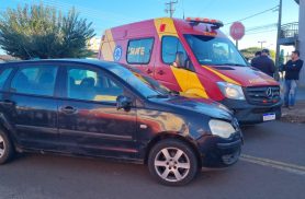 Atropelamento deixa vítima idosa e capô amassado no bairro Brasília